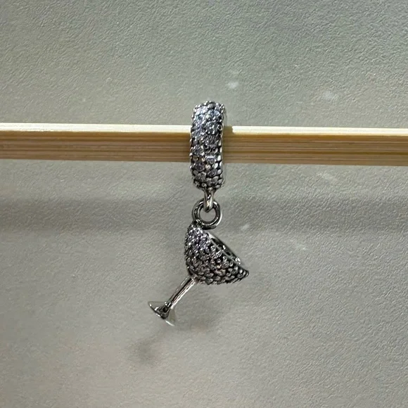 Pandora  Cocktail Glass Dangle Charm - Picture 4 of 7